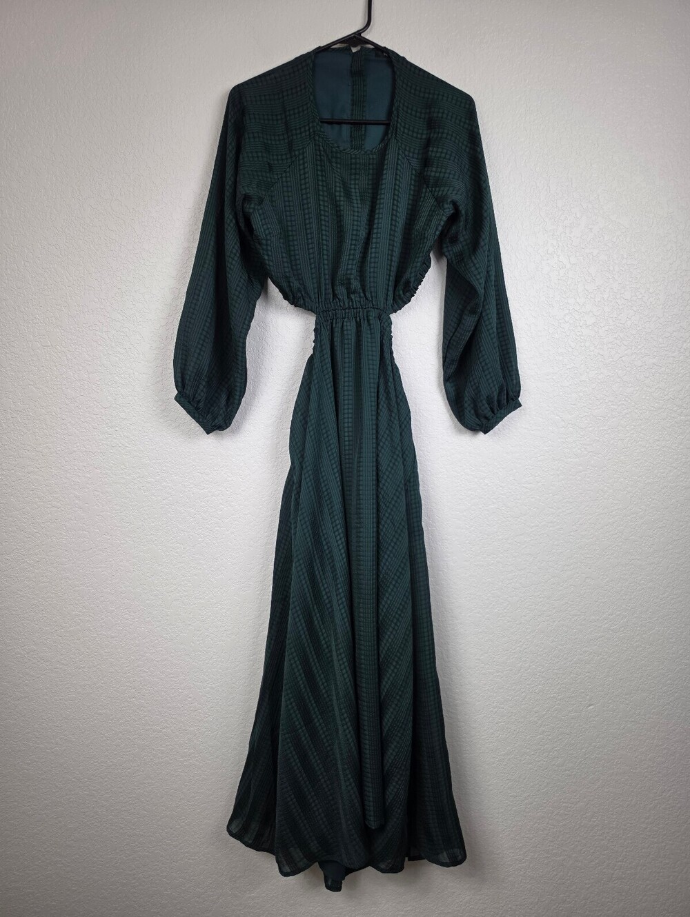 Madewell Dark Green Cutout Maxi Dress Size S